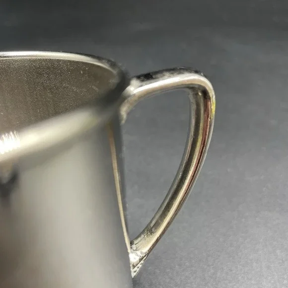 Vintage 1940c Silverplate Baby Cup- Unmarked - EUC- Toddlers Cup Baby Gift 6oz - Picture 9 of 15